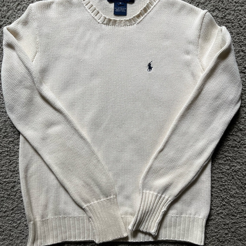 Ralph Lauren Women’s Cream Crewneck Sweater